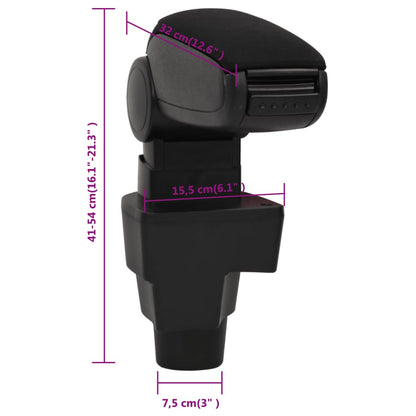 Armsteun 15,5x32x(41-54) cm ABS zwart