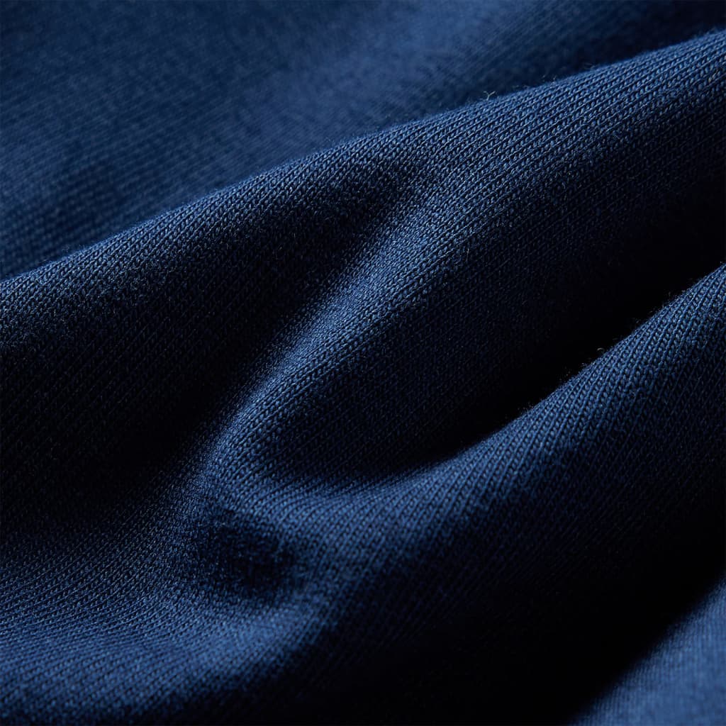 Kinderjurk met lange mouwen 92 marineblauw